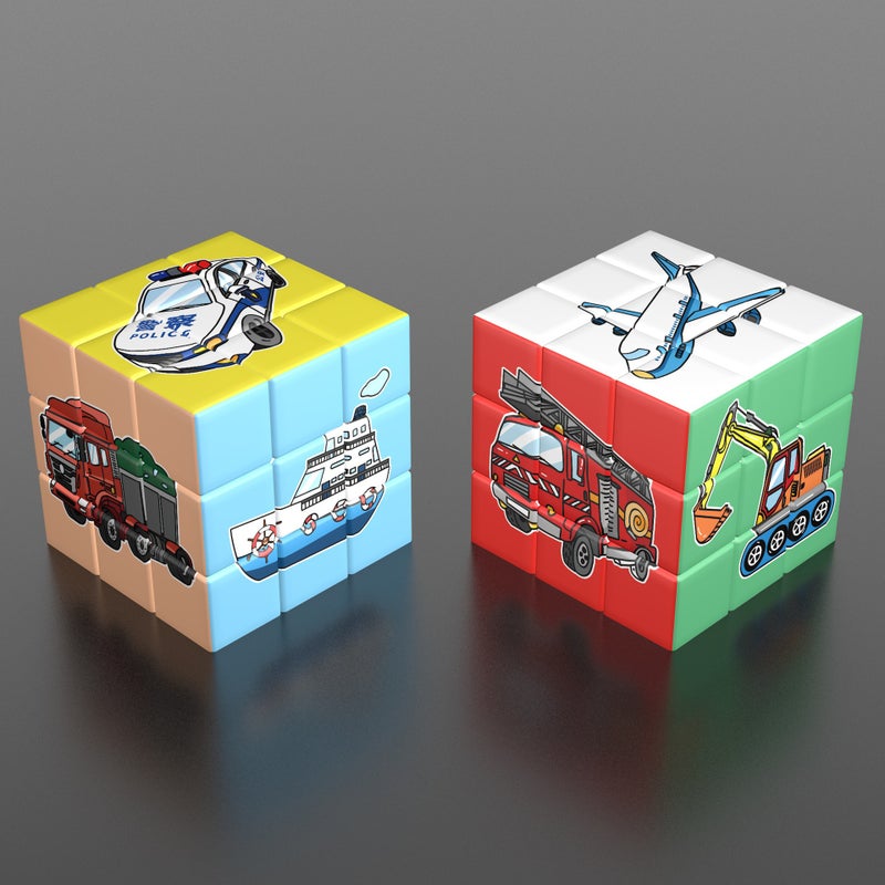 Children'S Rubik'S Cube Toy Third-Level Smooth Puzzle Brain Cartoon Pattern Kindergarten Entry Rubik'S Cube Educational Toy - Image 3